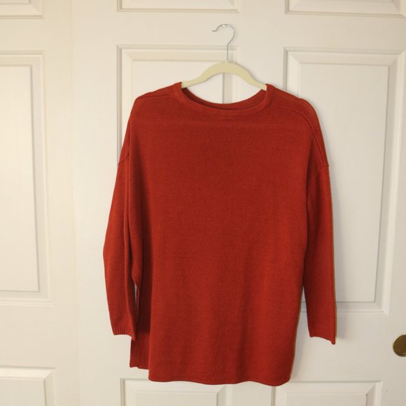 Red/Dark Burnt Orange Sweater - Picture 2 of 4